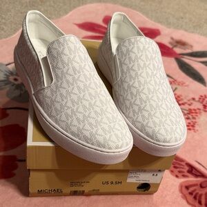 Michael Kors Cream Slip-On Sneakers